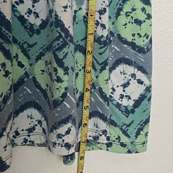 Mudd Maxi Sun Dress Boho Beach V-neck Halter Back Stretch High Waist L Green VTG - Picture 11 of 12